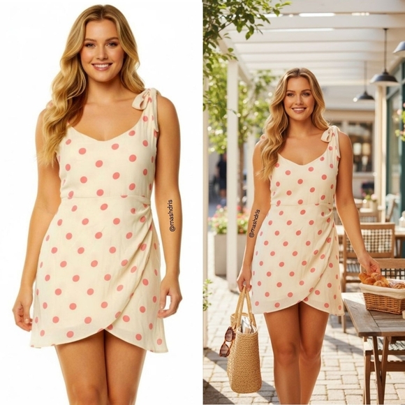 Reformation Dresses & Skirts - NWT Reformation Yves Polka Dot Mini Dress – Retro Coquette Feminine - Size 12